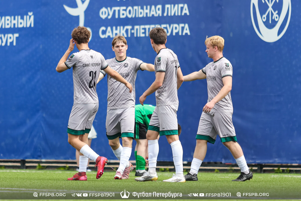 Мужская сборная обыгрывает СПбГЛТУ в Студенческом чемпионате по футболу